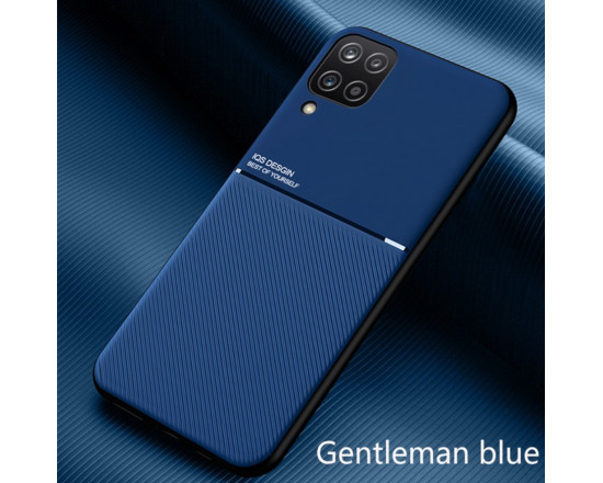 Силиконовый чехол IQS Design для Samsung Galaxy A12 Синий