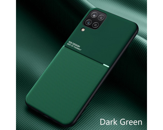 Силиконовый чехол IQS Design для Samsung Galaxy A12/M12 Зеленый