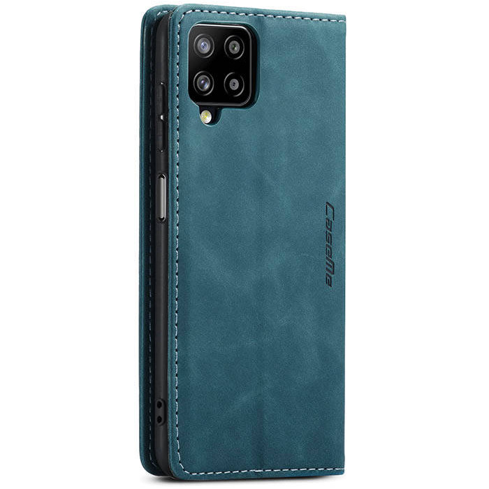 Чехол-книжка CaseMe из нубука для Samsung A12/M12 Бирюзовый