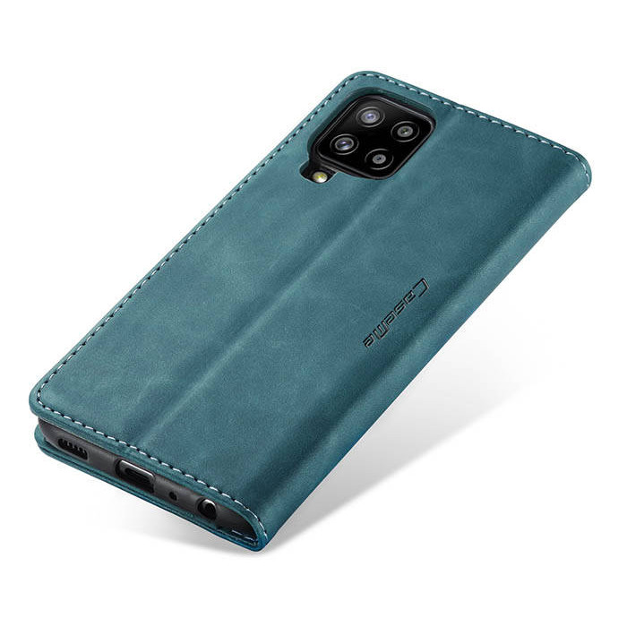 Чехол-книжка CaseMe из нубука для Samsung A12/M12 Бирюзовый