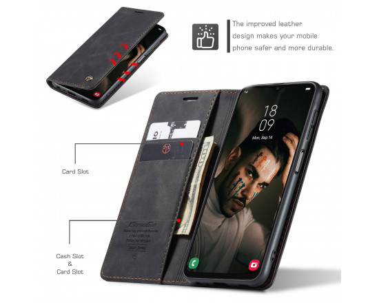 Чохол-книжка CaseMe із нубуку для Samsung A53 5G Чорний