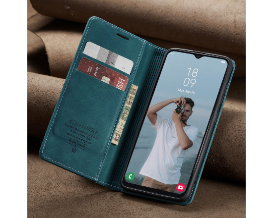 Чохол-книжка CaseMe із нубуку для Samsung Galaxy M51 Бірюзовий