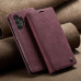 Чехол-книжка CaseMe из нубука для Samsung Galaxy A30s/A50 Бордовый