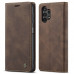 Чехол-книжка CaseMe из нубука для Samsung A13 Тёмно-коричневый