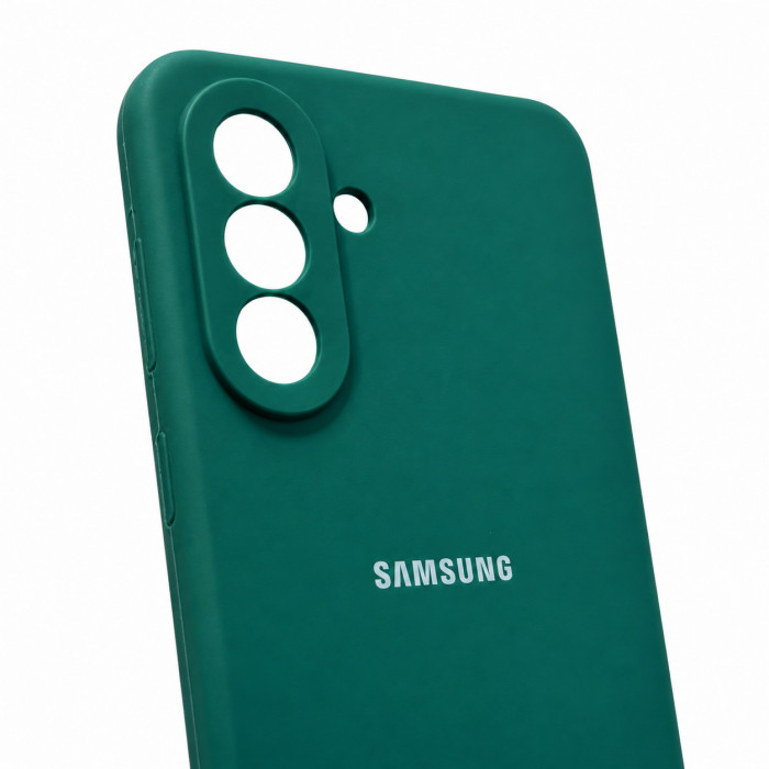 Силиконовый чехол Soft Touch для Samsung Galaxy A17 Тёмно-зеленый
