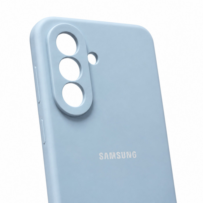 Силиконовый чехол Soft Touch для Samsung Galaxy A17 Голубой