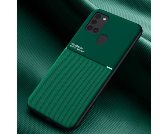 Силиконовый чехол IQS Design для Samsung Galaxy A21s Зеленый