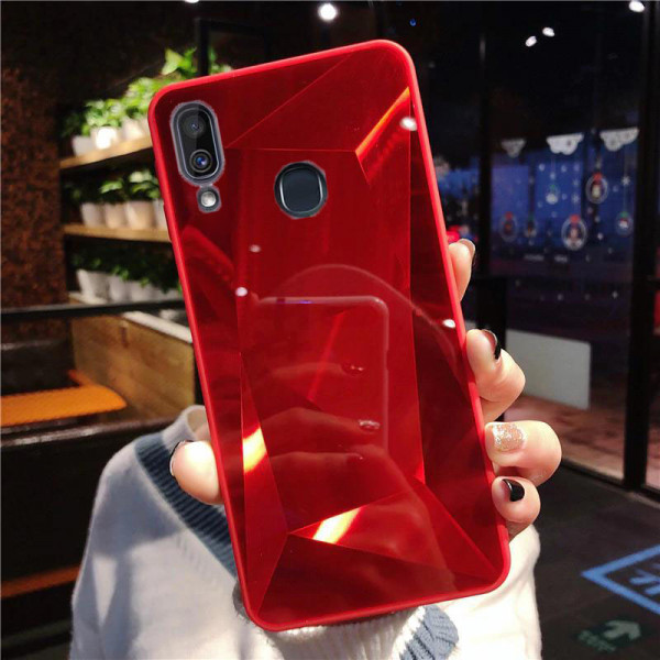 Силиконовый чехол с зеркальным покрытием для Samsung Galaxy A30/A20 Красный