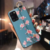 Силиконовый чехол для Samsung Galaxy A31 с ремешком-подставкой Магнолия Силиконовый чехол для Samsung Galaxy A31 с ремешком-подставкой Магнолия