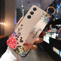 Силіконовий чохол для Samsung Galaxy A26 з ремінцем-підставкою Flowerplus