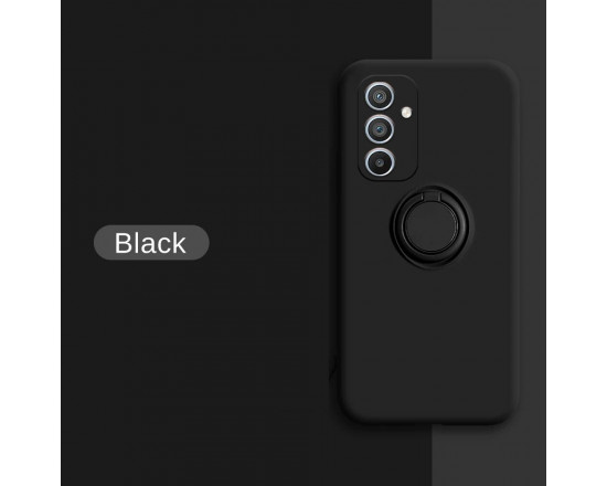 Силіконовий чохол Soft Touch з кільцем-тримачем для Samsung Galaxy A34 Чорний