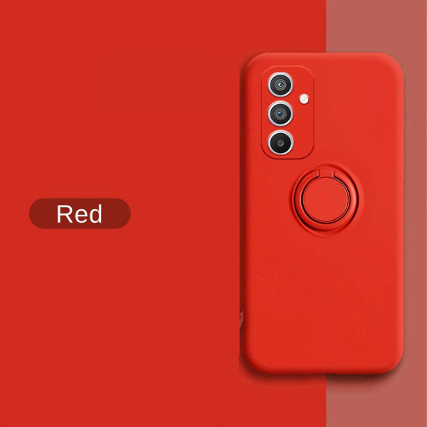 Силиконовый чехол Soft Touch с кольцом-держателем для Samsung Galaxy A54 Красный