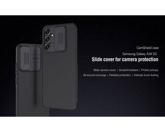 Чехол Nillkin CamShield для Samsung A34 5G Чёрный