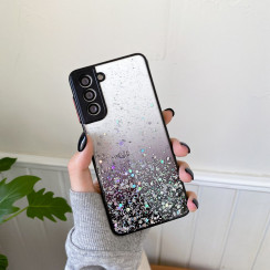 Чохол Stardust з кольоровими бортиками для Samsung A25 Чорний