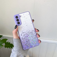Чохол Stardust з кольоровими бортиками для Samsung A25 Фіолетовий