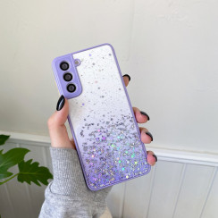Чохол Stardust з кольоровими бортиками для Samsung A25 Фіолетовий