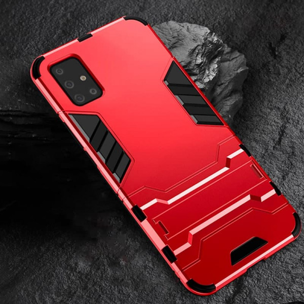IronMan ультратонкий защитный бампер для Samsung A51 Красный