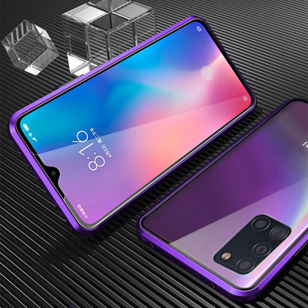 Двухсторонний магнитный чехол для Samsung A51 Фиолетовый