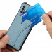 Противоударный чехол Y-Holder с подставкой для Samsung A51 Голубой
