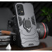Захисний бампер IronMan для Samsung A52 з кільцем-тримачем Чорний
