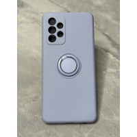 Силиконовый чехол Soft Touch с кольцом-держателем для Samsung A52 Лавандовый