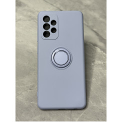 Силиконовый чехол Soft Touch с кольцом-держателем для Samsung A52 Лавандовый