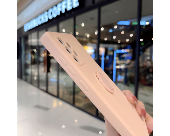 Силіконовий чохол Soft Touch з кільцем-тримачем для Samsung A52 Рожевий