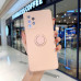 Силіконовий чохол Soft Touch з кільцем-тримачем для Samsung A52 Рожевий