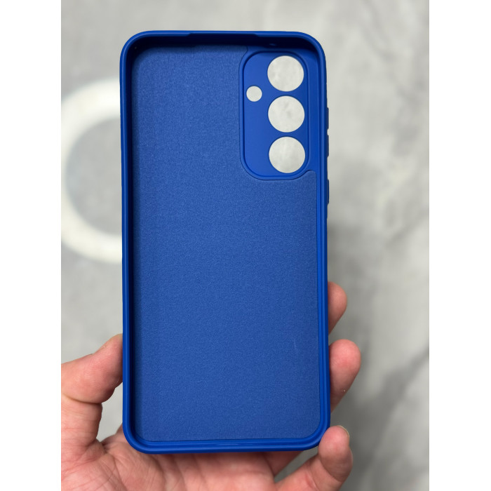 Силиконовый чехол Soft Touch для Samsung Galaxy A55 Синий