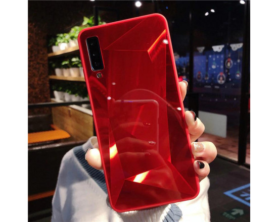 Силіконовий чохол із дзеркальним покриттям для Samsung Galaxy A70 Червоний