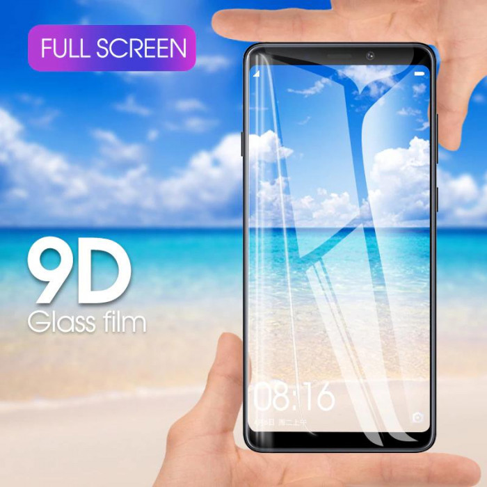 Защитное стекло Full Glue 9D с полным покрытием для Samsung A7 2018 (A750)