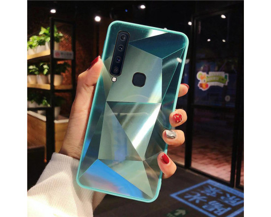 Силіконовий чохол із дзеркальним покриттям для Samsung A9 2018 Бірюзовий
