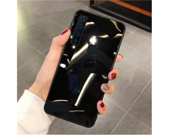 Силіконовий чохол із дзеркальним покриттям для Samsung A9 2018 Чорний
