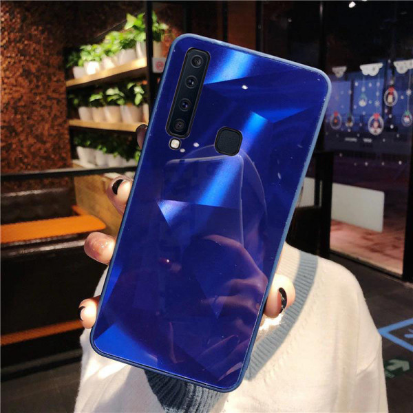 Силіконовий чохол із дзеркальним покриттям для Samsung A9 2018 Синій