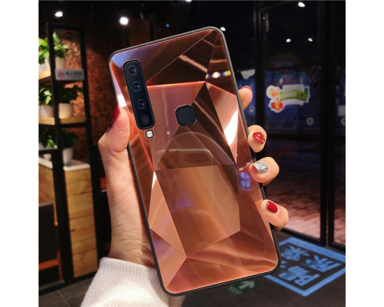 Силіконовий чохол із дзеркальним покриттям для Samsung A9 2018 Бронзовий