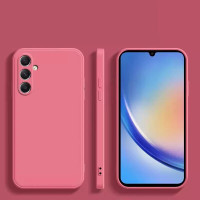 Силиконовый чехол Soft Touch для Samsung Galaxy A35 Малиновый