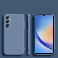 Силіконовий чохол Soft Touch для Samsung Galaxy A56 Сіро-синій