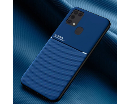 Силиконовый чехол IQS Design для Samsung Galaxy M31 Синий
