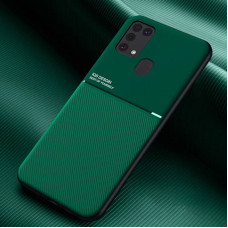 Силиконовый чехол IQS Design для Samsung Galaxy M31 Зеленый