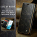 Чехол-книжка CaseMe Retro для Samsung S22 Чёрно-коричневый