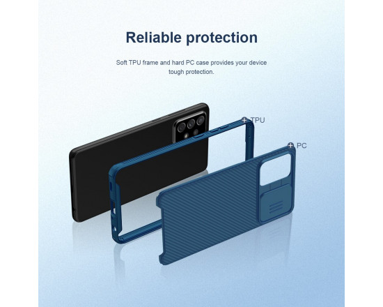 Чохол Nillkin CamShield Pro для Samsung S22 Синій
