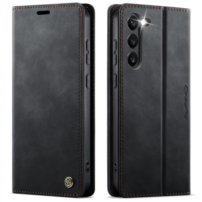 Чехол-книжка CaseMe RFID из нубука для Samsung Galaxy S23 Черный