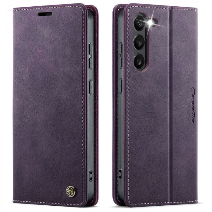 Чехол-книжка CaseMe RFID из нубука для Samsung Galaxy S23 Фиолетовый