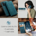 Чохол-книжка CaseMe із нубуку для Samsung S22 Plus Бірюзовий