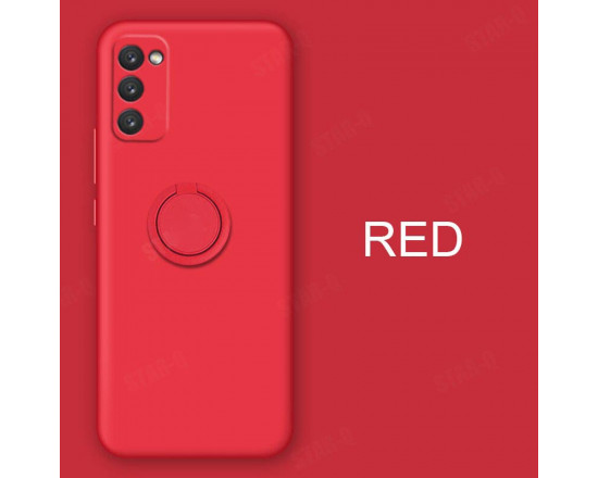 Силиконовый чехол Soft Touch с кольцом-держателем для Samsung Galaxy S23 Красный