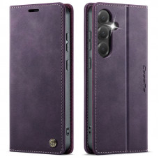 Чохол-книжка CaseMe RFID з нубуку для Samsung Galaxy S24 FE Фіолетовий
