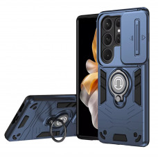 Противоударный чехол Camshield для Samsung Galaxy S25 Ultra с кольцом-держателем Синий