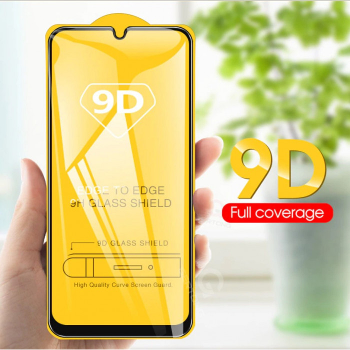 Защитное стекло Full Glue 9D с полным покрытием для Samsung A70