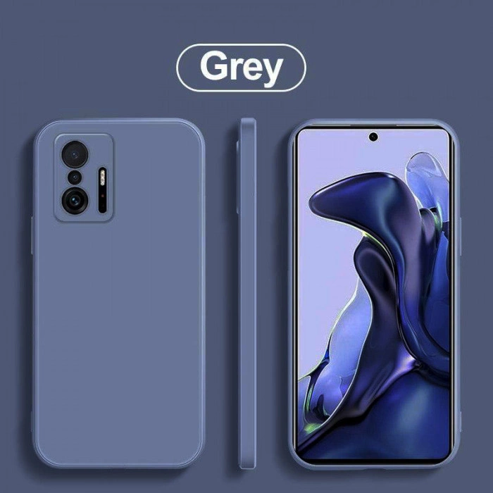 Силиконовый чехол Soft Touch для Xiaomi 11T/Pro Серый