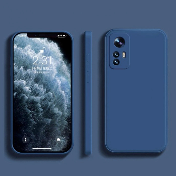 Силиконовый чехол Soft Touch для Xiaomi 12T Синий Силиконовый чехол Soft Touch для Xiaomi 12T Синий